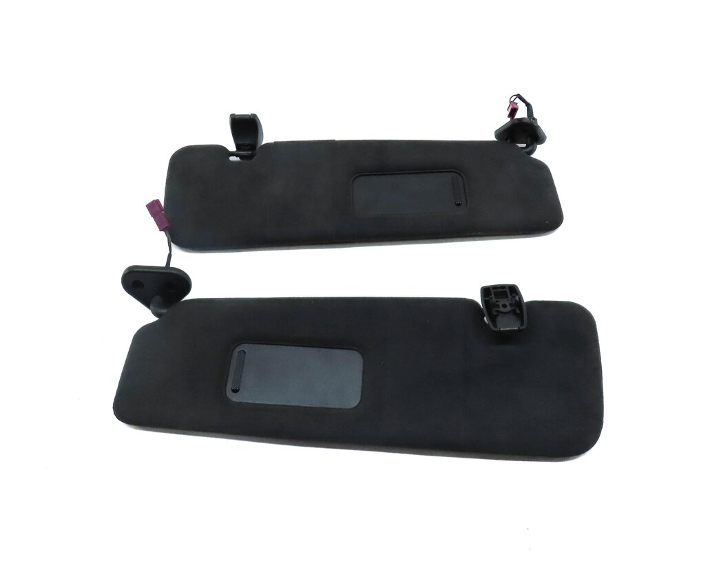 Thumbnail 2: 12-19 BMW 640i 650i M6 (F06 F12) FRONT LEFT & RIGHT SUN VISOR SHADE SET (BLACK)
