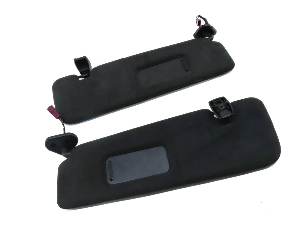 Thumbnail 3: 12-19 BMW 640i 650i M6 (F06 F12) FRONT LEFT & RIGHT SUN VISOR SHADE SET (BLACK)