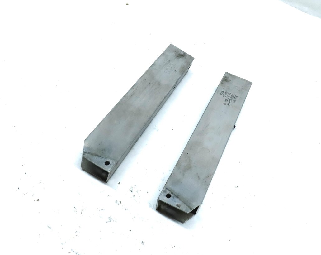 2012 BMW 640i COUPE (F13) FRONT LEFT & RIGHT BUMPER IMPACT BAR BRACKET SET 2