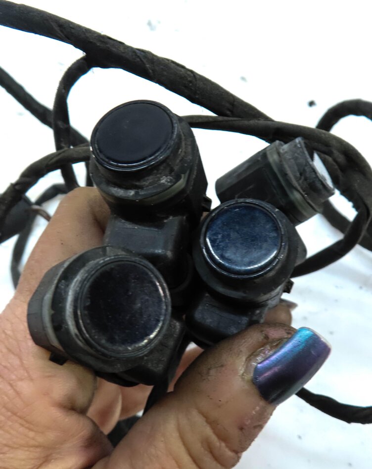 Thumbnail 5: 2012 BMW 640i COUPE F13 REAR PARK ASSIST PDC SENSOR SET4 (BLACK) w/ WIRE HARNESS