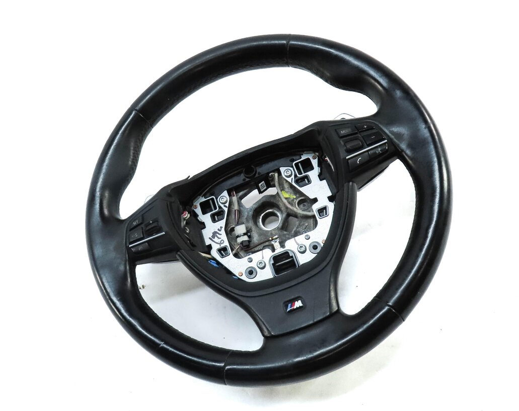 Thumbnail 3: 11-13 BMW 5 6 SERIES F10 F06 F12 F13 3 SPOKE ///M M SPORT STEERING WHEEL (BLACK)