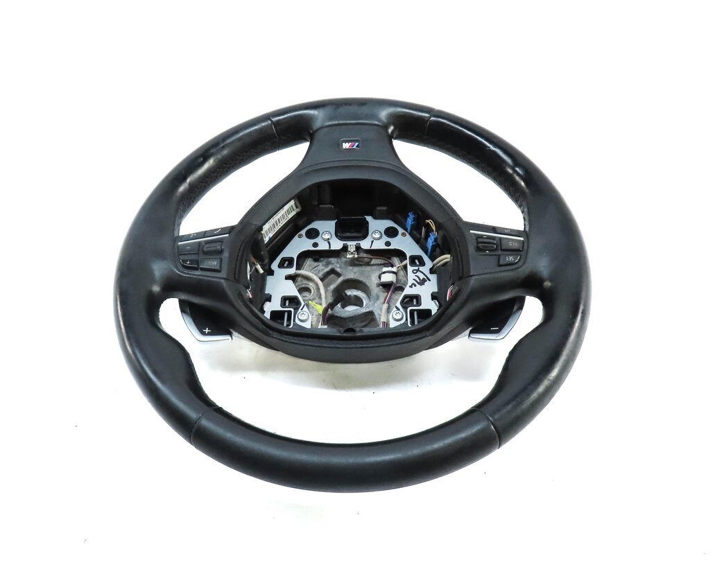 Thumbnail 4: 11-13 BMW 5 6 SERIES F10 F06 F12 F13 3 SPOKE ///M M SPORT STEERING WHEEL (BLACK)