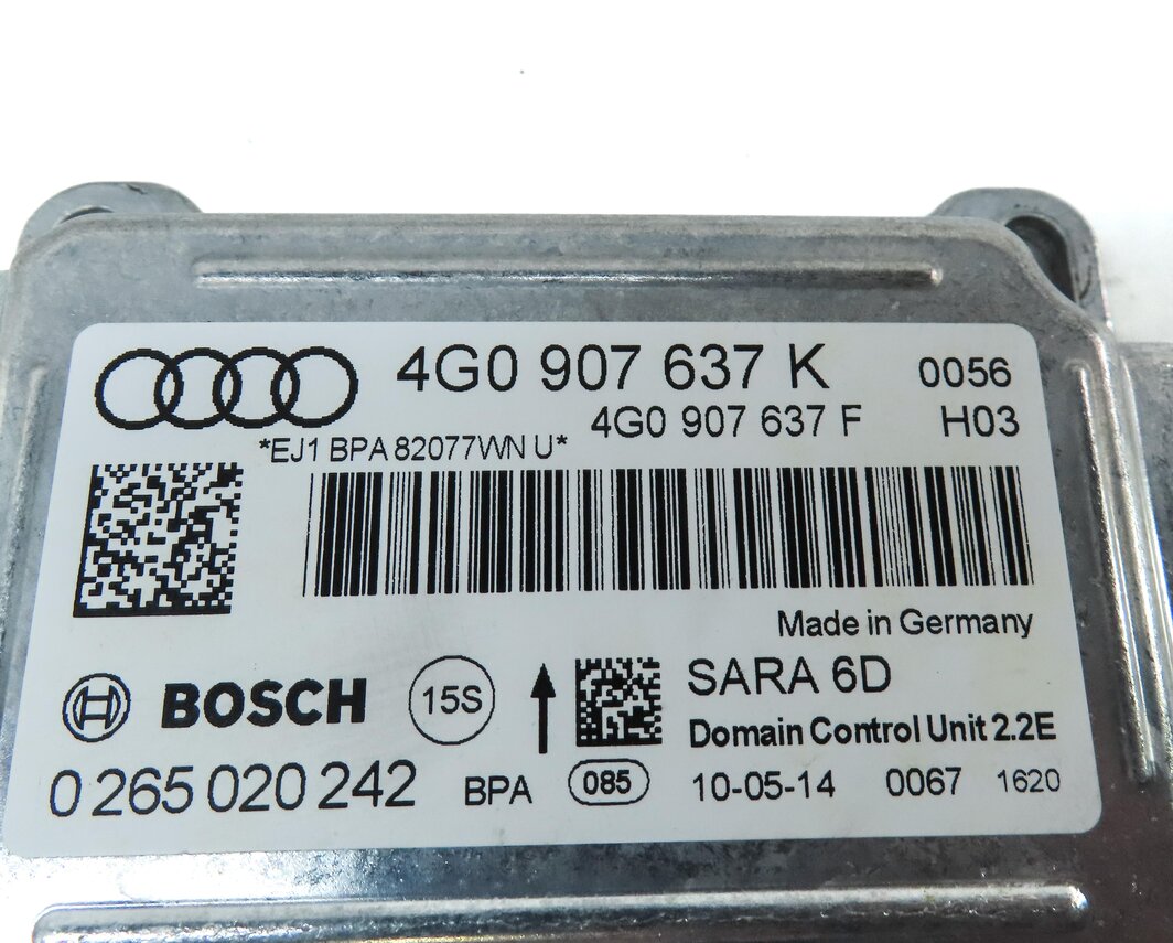 Thumbnail 5: 2015 AUDI A6 (C7) YAW TURN RATE SENSOR MODULE 4G0907637K