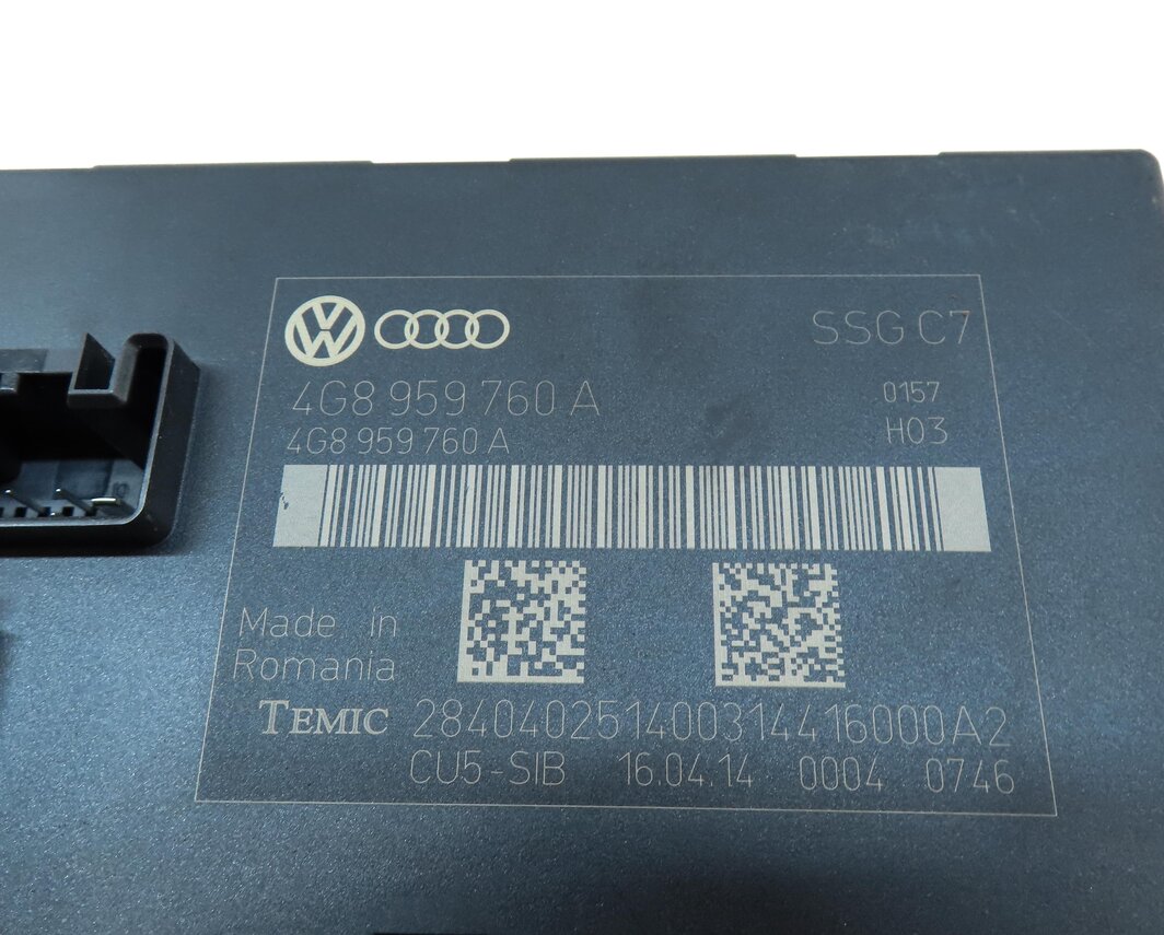 Thumbnail 4: 2015 AUDI A6 (C7) FRONT LEFT DRIVER SEAT CONTROL MODULE 4G8959760A