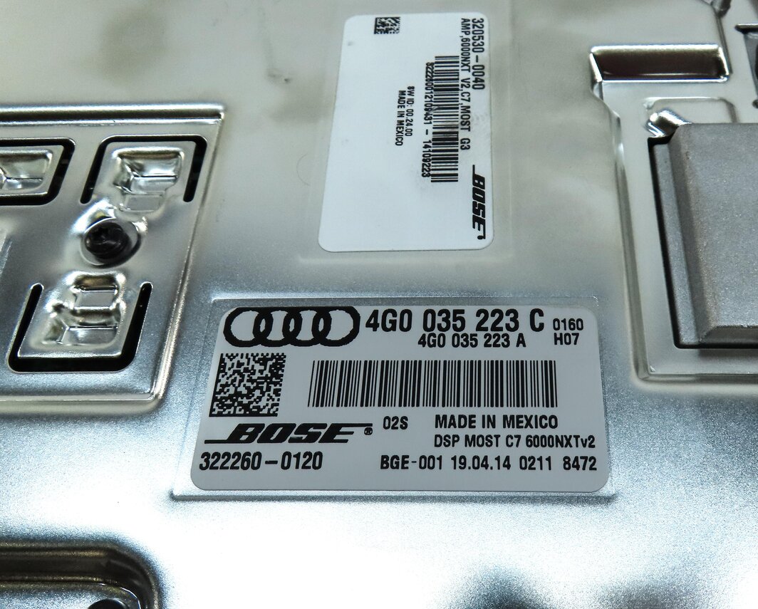 Thumbnail 5: 2015 AUDI A6 (C7) RADIO STEREO SPEAKER BOSE AMPLIFIER AMP 4G0035223C
