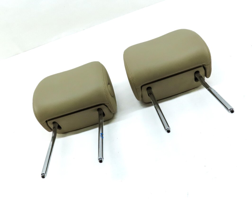 Thumbnail 3: 12-15 AUDI A6 A7 S6 S7 (C7 4G 4G8) FRONT SEAT LEFT & RIGHT HEADREST SET (BEIGE)