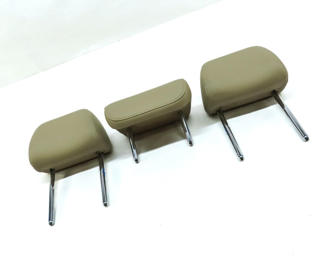 Thumbnail 3: 12-15 AUDI A6 A7 S6 S7 (C7 4G 4G8) REAR SEAT LEFT RIGHT CENTER HEADREST (BEIGE)