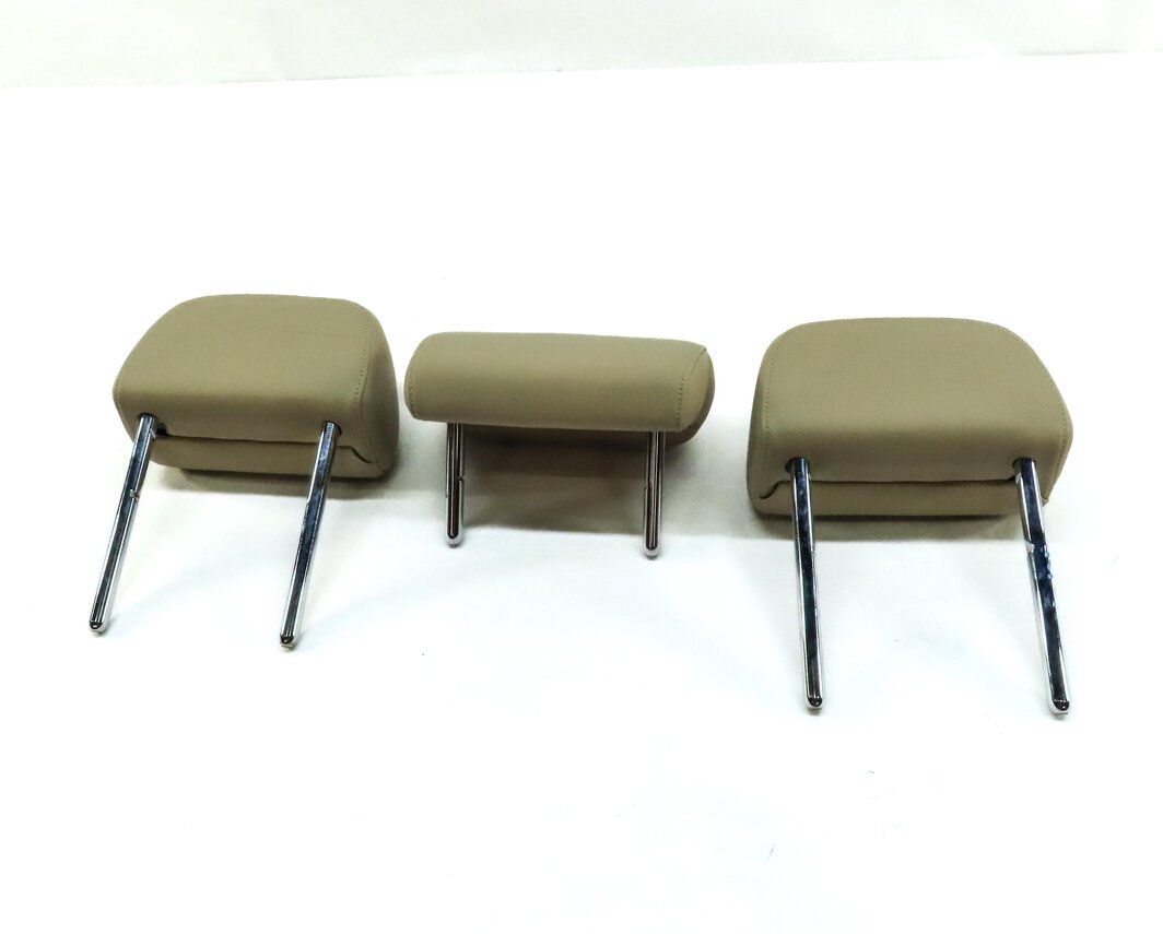 Thumbnail 6: 12-15 AUDI A6 A7 S6 S7 (C7 4G 4G8) REAR SEAT LEFT RIGHT CENTER HEADREST (BEIGE)