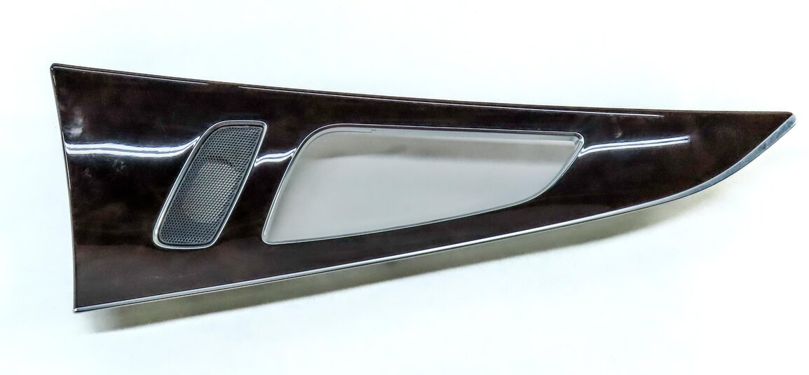 Thumbnail 14: 15 AUDI A6 C7 FRONT REAR LEFT RIGHT DOOR DASH CONSOLE BURR WALNUT WOOD TRIM SET7