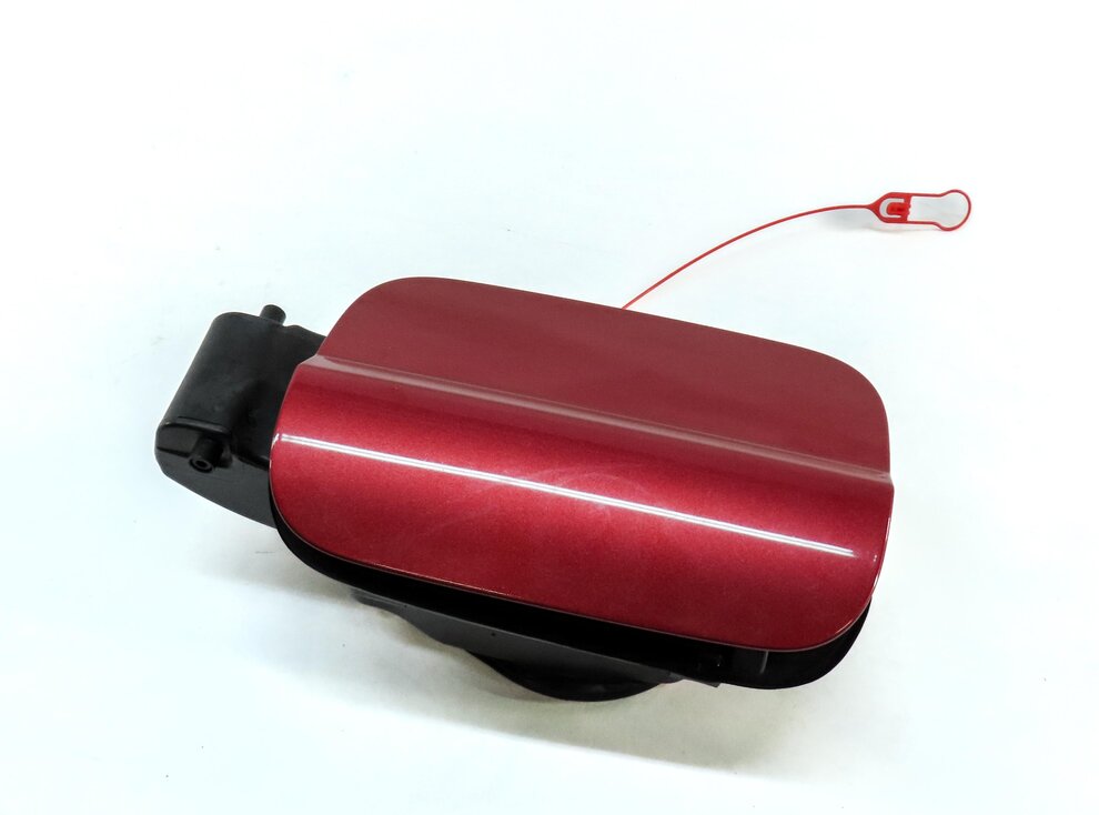 2012-2018 AUDI A6 S6 (C7) FUEL TANK DOOR LID COVER TRIM w/ HOUSING (GARNET RED)