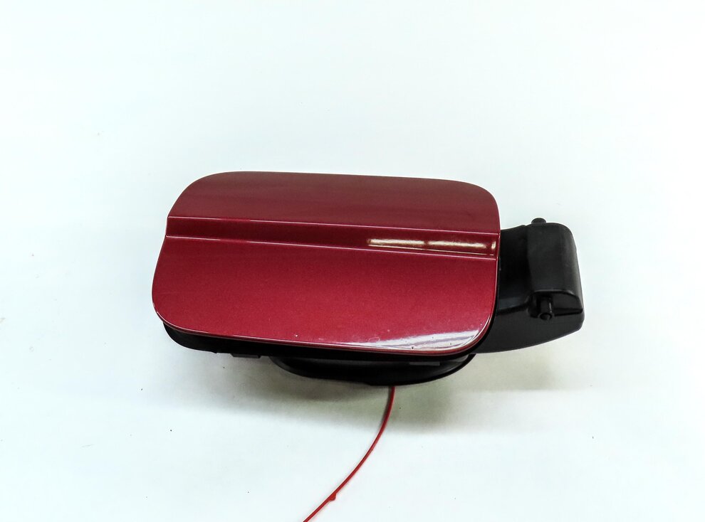 Thumbnail 4: 2012-2018 AUDI A6 S6 (C7) FUEL TANK DOOR LID COVER TRIM w/ HOUSING (GARNET RED)