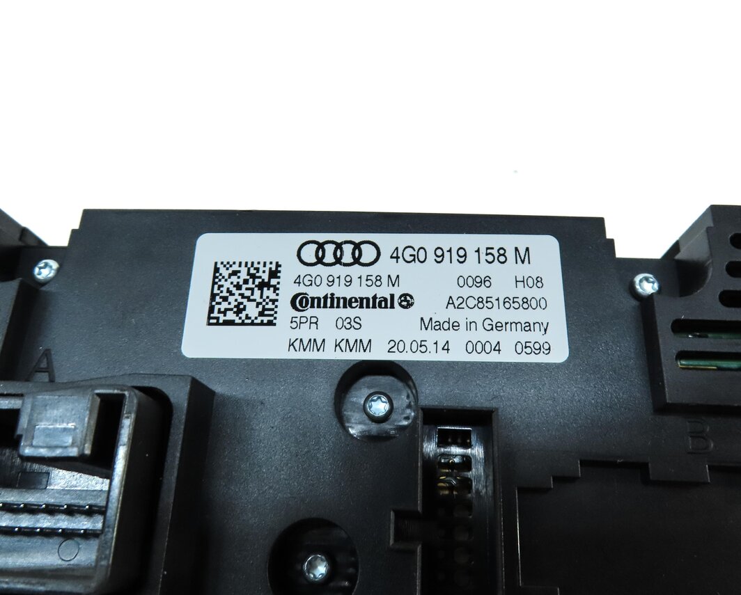 Thumbnail 7: 2012-2015 AUDI A6 A7 S6 S7 (C7 4G8) REAR HEATER A/C TEMPERATURE CONTROL PANEL