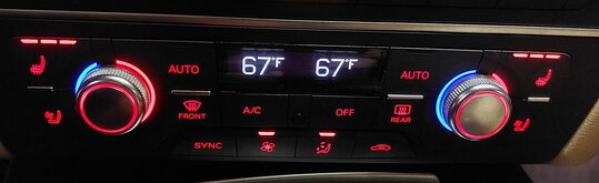 Thumbnail 2: 14-17 AUDI A6 A7 S6 S7 RS7 (C7 4G8) FRONT DUAL ZONE HEATED SEAT CLIMATE CONTROL