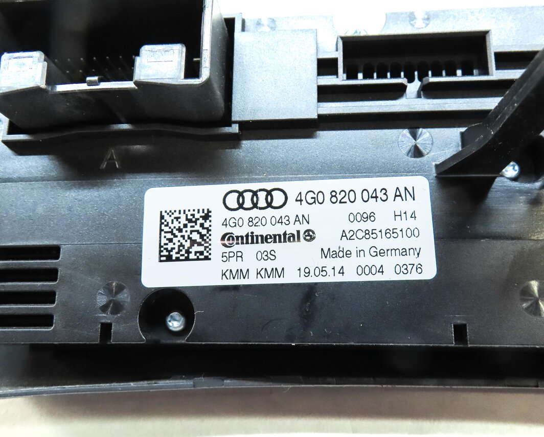 Thumbnail 7: 14-17 AUDI A6 A7 S6 S7 RS7 (C7 4G8) FRONT DUAL ZONE HEATED SEAT CLIMATE CONTROL