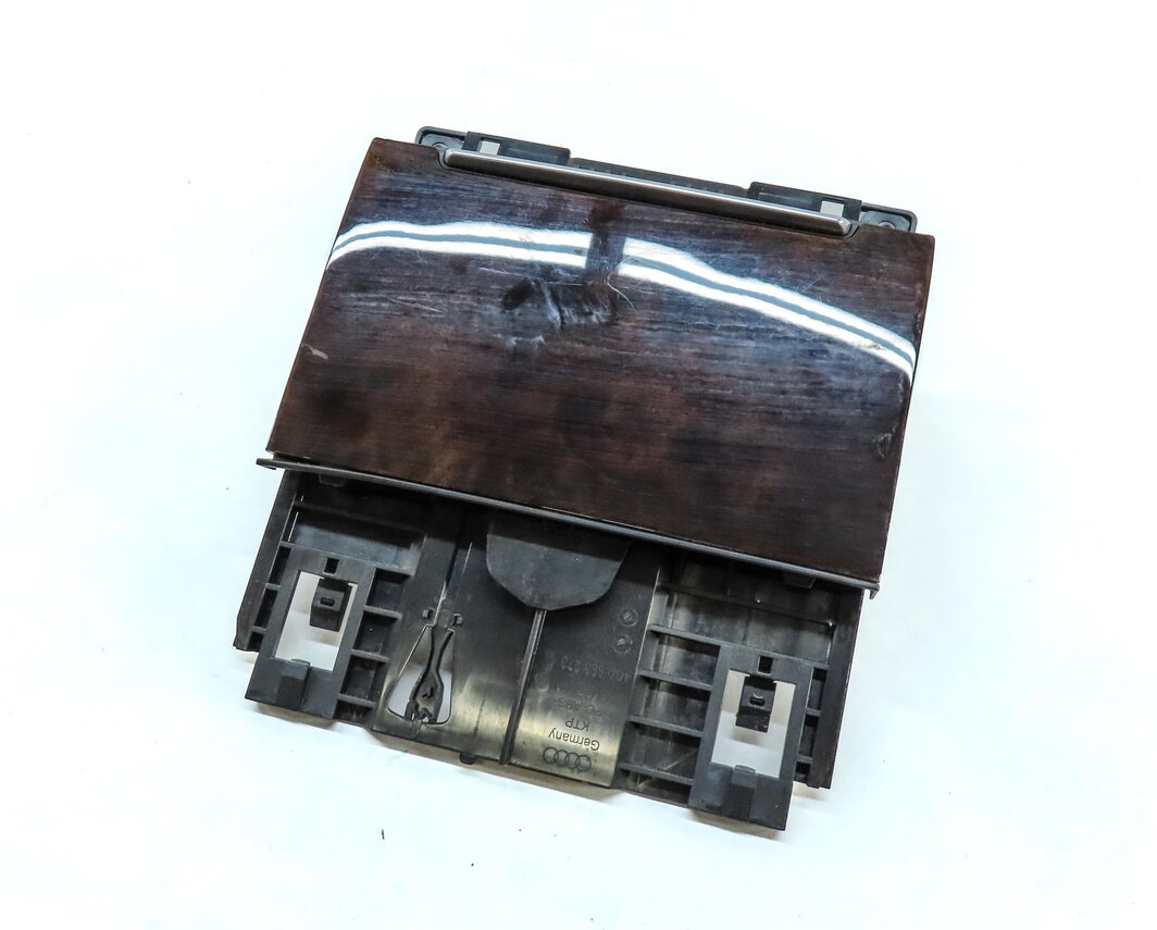 2015 AUDI A6 (C7) FRONT CENTER CONSOLE STORAGE TRAY (BURR WALNUT WOOD 5MG)