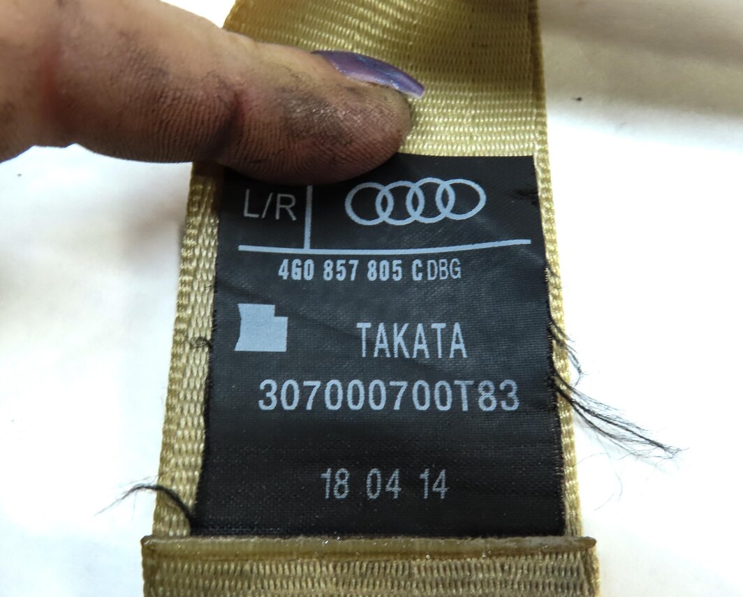 Thumbnail 4: 2015 AUDI A6 (C7) REAR LEFT SEATBELT RETRACTOR (BEIGE) 4G0857805C