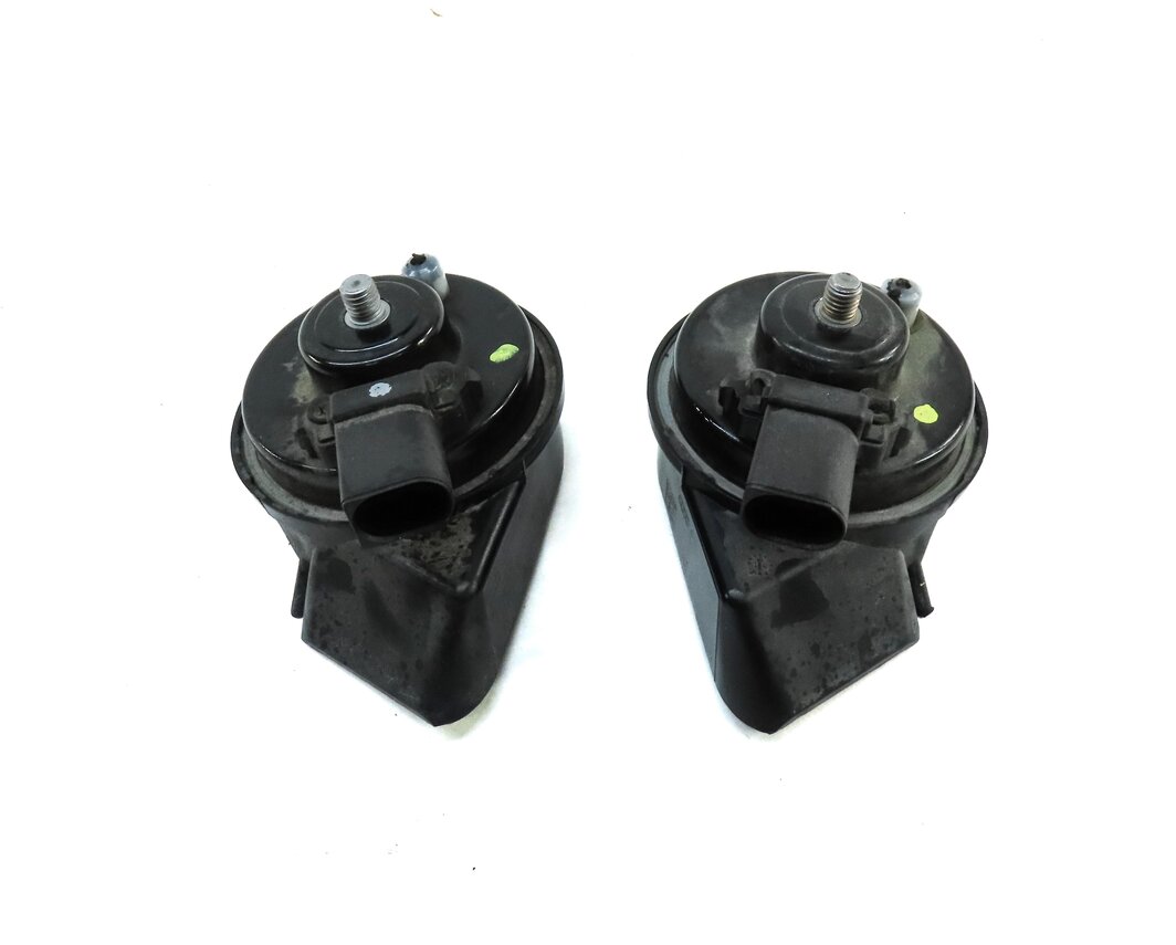 Thumbnail 4: 2012-2020 AUDI A6 S6 A7 S7 RS7 A8 S8 (C7 D4) HIGH & LOW TONE SAFETY HORN SET-2
