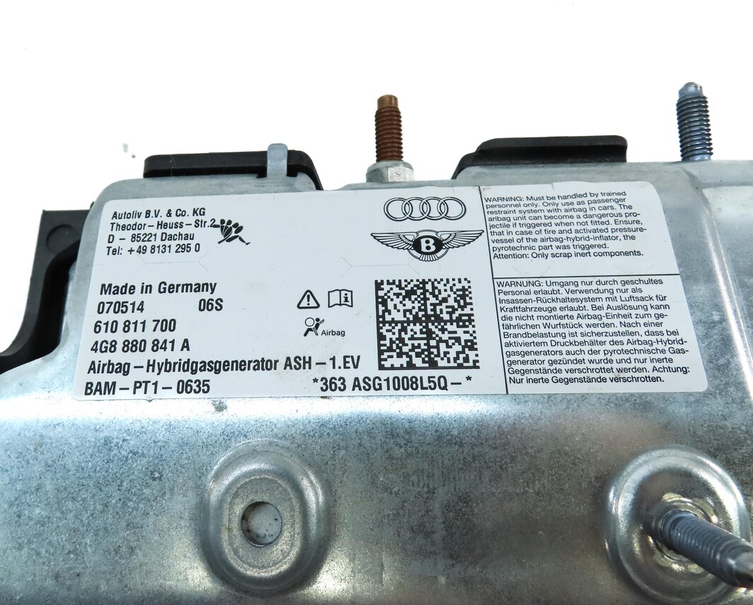 Thumbnail 6: 12-17 AUDI A6 S6 A7 S7 RS7 (C7 4G8) LEFT DRIVER KNEE AIRBAG SRS AIR BAG (BLACK)