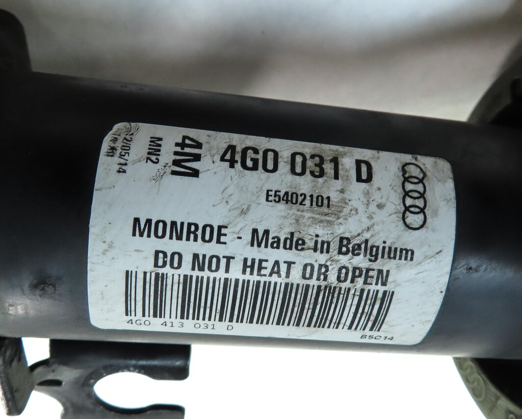 Thumbnail 8: 12-17 AUDI A6 A7 (C7 4G8) FRONT LEFT & RIGHT STANDARD SUSPENSION SHOCK STRUT SET