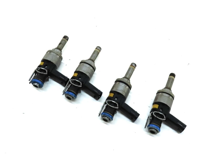 12-15 MERCEDES BENZ C250 SLK250 (R172 W204) 1.8L TURBO ENGINE FUEL INJECTOR SET4