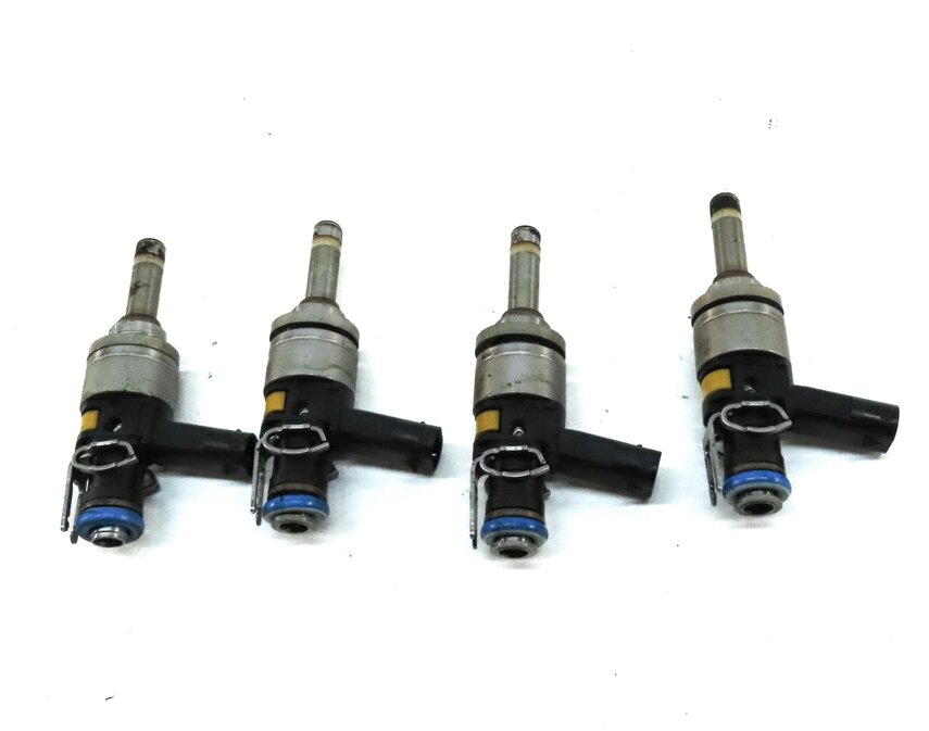 Thumbnail 2: 12-15 MERCEDES BENZ C250 SLK250 (R172 W204) 1.8L TURBO ENGINE FUEL INJECTOR SET4