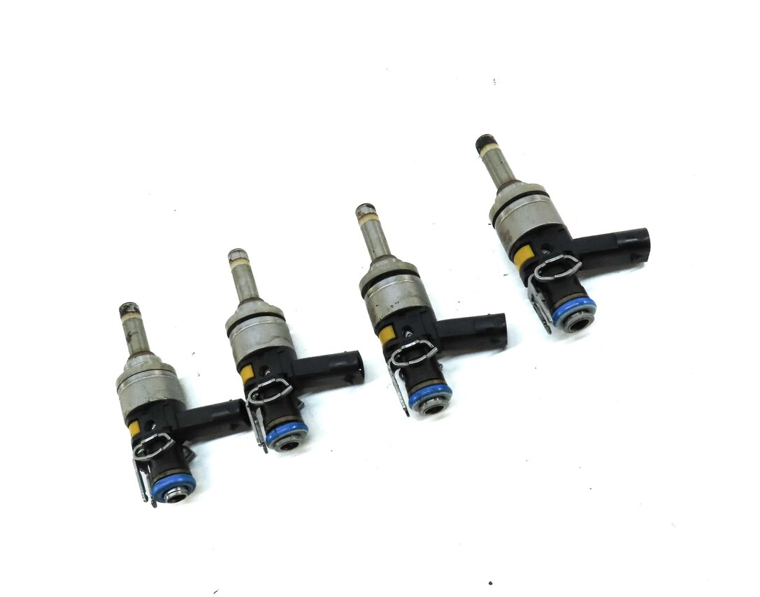 Thumbnail 3: 12-15 MERCEDES BENZ C250 SLK250 (R172 W204) 1.8L TURBO ENGINE FUEL INJECTOR SET4