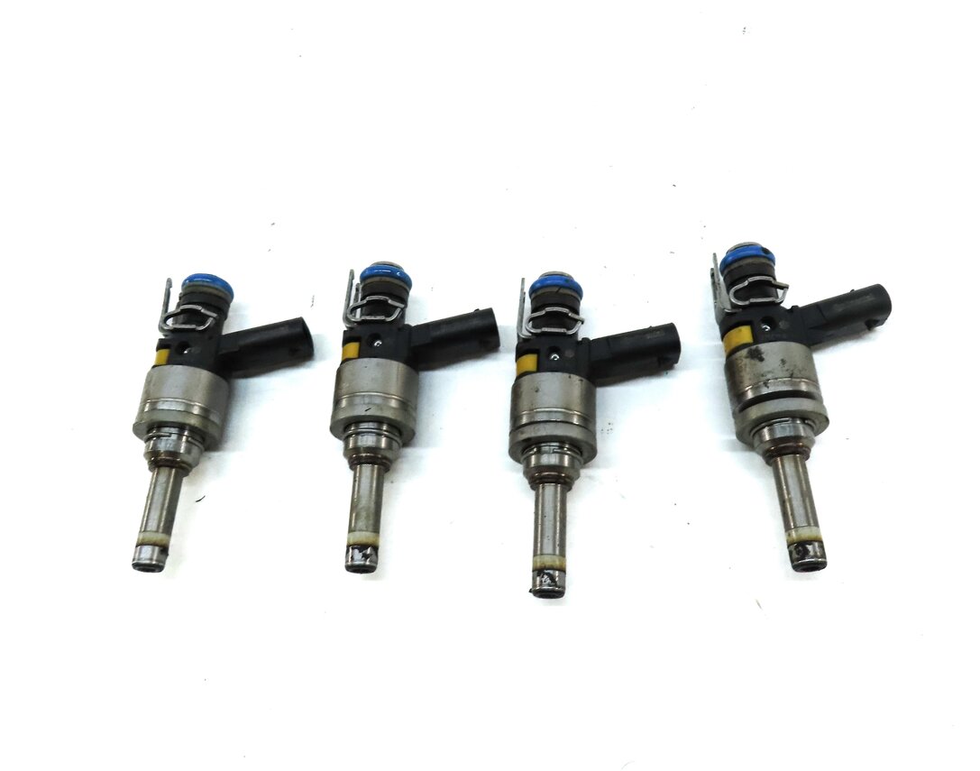 Thumbnail 4: 12-15 MERCEDES BENZ C250 SLK250 (R172 W204) 1.8L TURBO ENGINE FUEL INJECTOR SET4