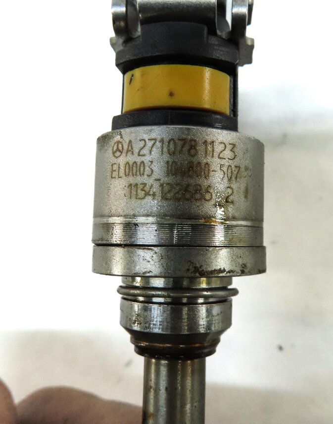 Thumbnail 5: 12-15 MERCEDES BENZ C250 SLK250 (R172 W204) 1.8L TURBO ENGINE FUEL INJECTOR SET4