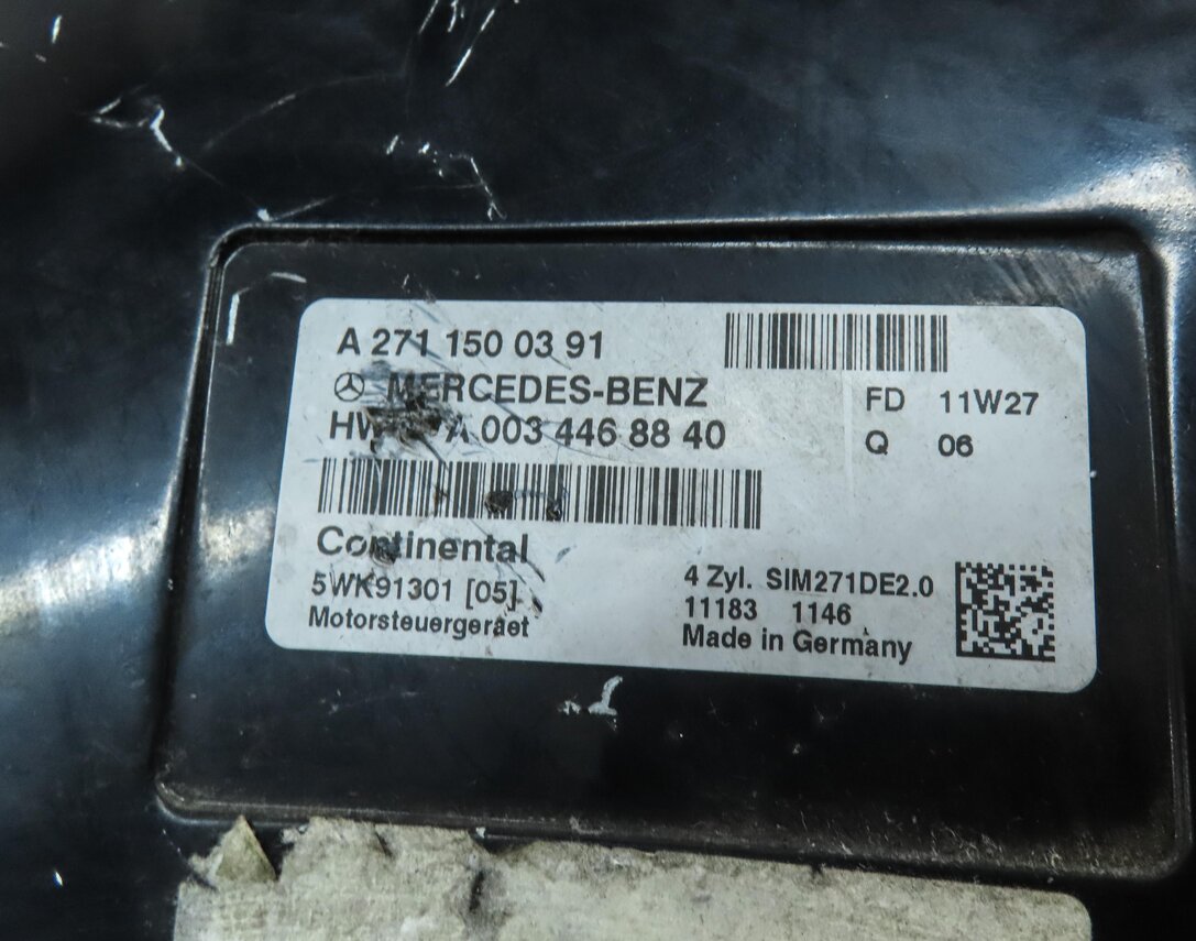 Thumbnail 4: 2012-2015 MERCEDES C250 SLK250 (R172 W204) 1.8L TURBO M271 ENGINE CONTROL MODULE