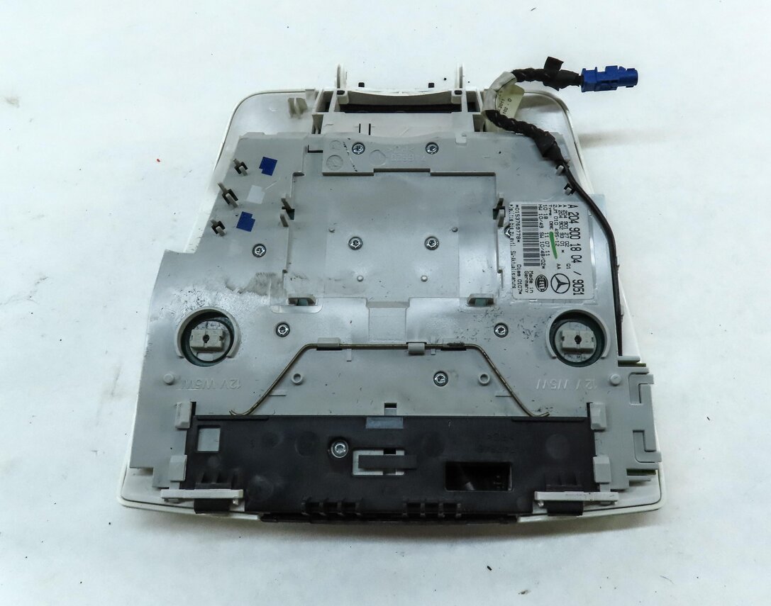 Thumbnail 6: 2012 MERCEDES C-CLASS W204 FRONT ROOF PRIMARY DOME LIGHT MAP READING LAMP BLACK