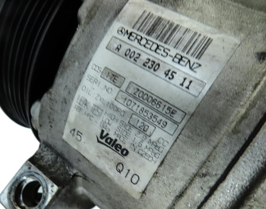Thumbnail 8: 12-15 MERCEDES C250 SLK250 (W204 R172) 1.8L TURBO ENGINE AIR A/C COMPRESSOR PUMP