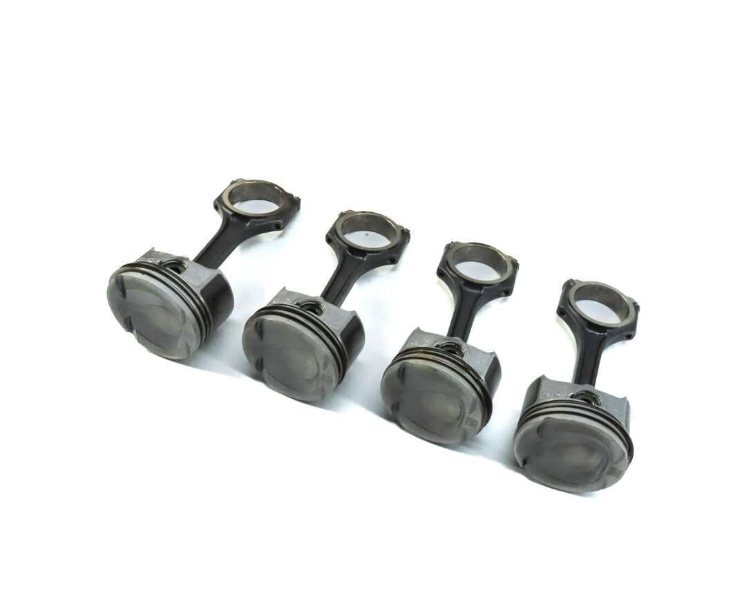 12-15 MERCEDES C250 SLK250 (W204 R172) 1.8L M271 TURBO ENGINE PISTON w/ ROD SET4