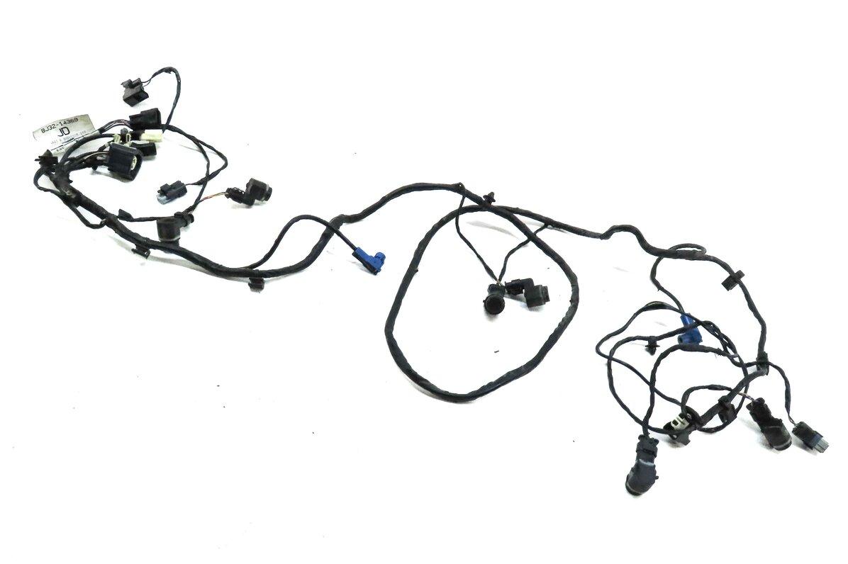 2013 RANGE ROVER EVOQUE (L538) FRONT PARK ASSIST PDC SENSOR SET6 BLACK & HARNESS