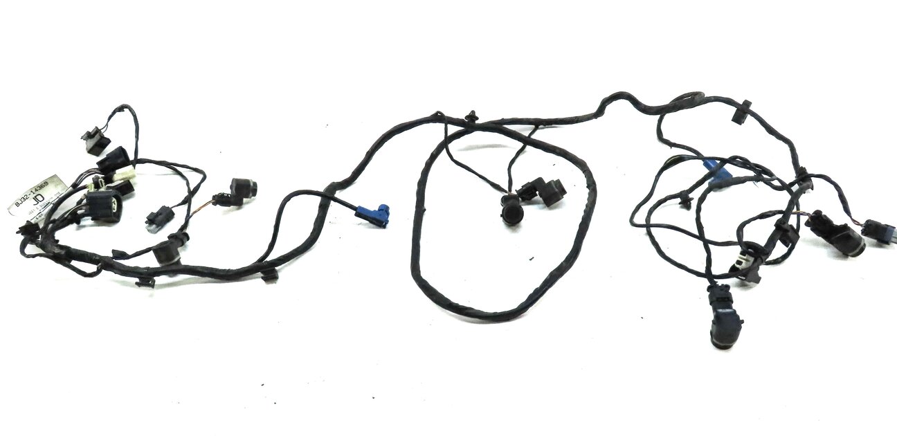 Thumbnail 2: 2013 RANGE ROVER EVOQUE (L538) FRONT PARK ASSIST PDC SENSOR SET6 BLACK & HARNESS
