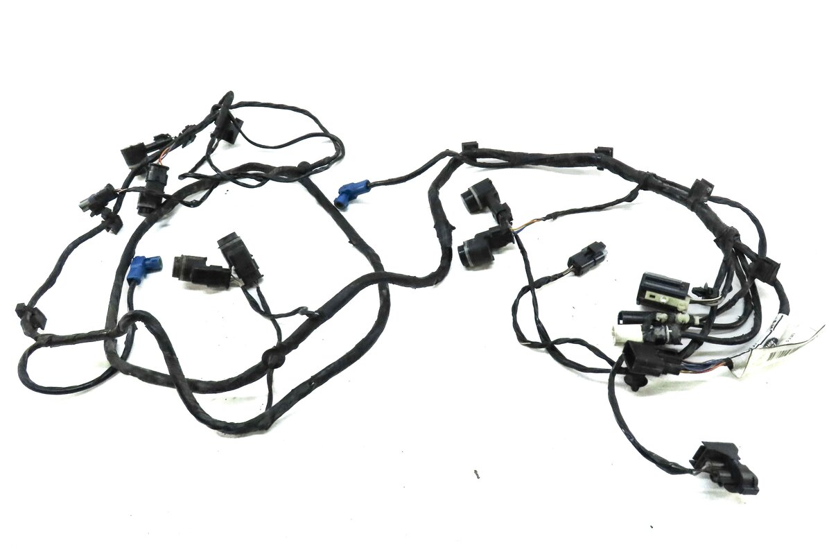 Thumbnail 4: 2013 RANGE ROVER EVOQUE (L538) FRONT PARK ASSIST PDC SENSOR SET6 BLACK & HARNESS