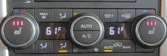 Thumbnail 2: 12-13 RANGE ROVER EVOQUE (L538) HEATER A/C TEMPERATURE CONTROL w/ HEATED SEAT