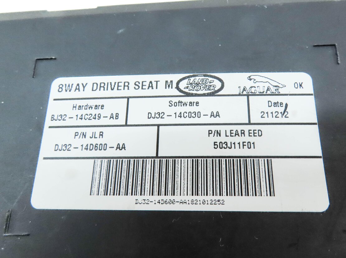 Thumbnail 4: 2013 LAND RANGE ROVER EVOQUE (L538) FRONT LEFT DRIVER SEAT MEMORY CONTROL MODULE