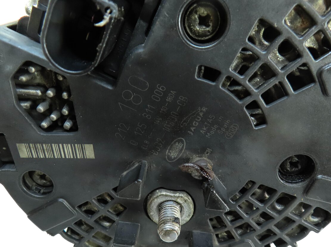 Thumbnail 7: 13-17 RANGE ROVER EVOQUE DISCOVERY SPORT LR2 (L538 L550) 2.0L 180 AMP ALTERNATOR
