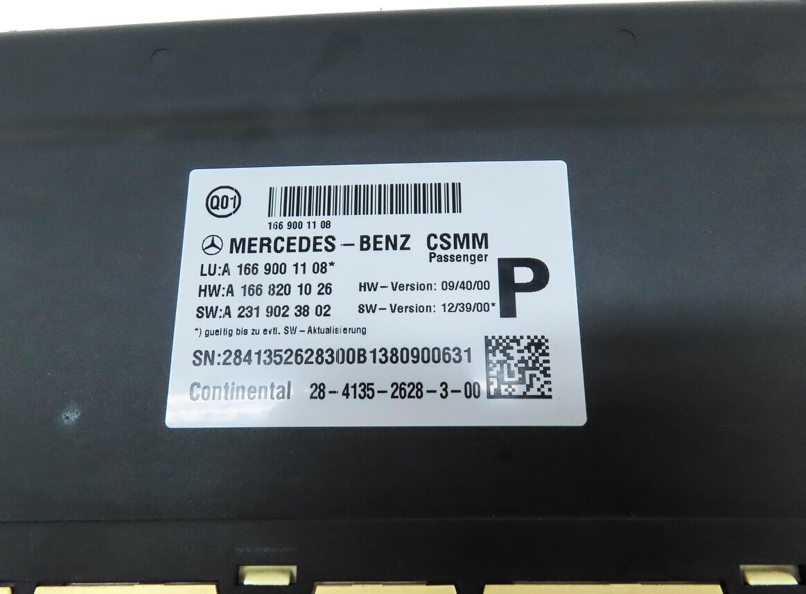Thumbnail 4: 2014 MERCEDES GL550 (X166) FRONT RIGHT PASSENGER SEAT CONTROL MODULE 1669001108