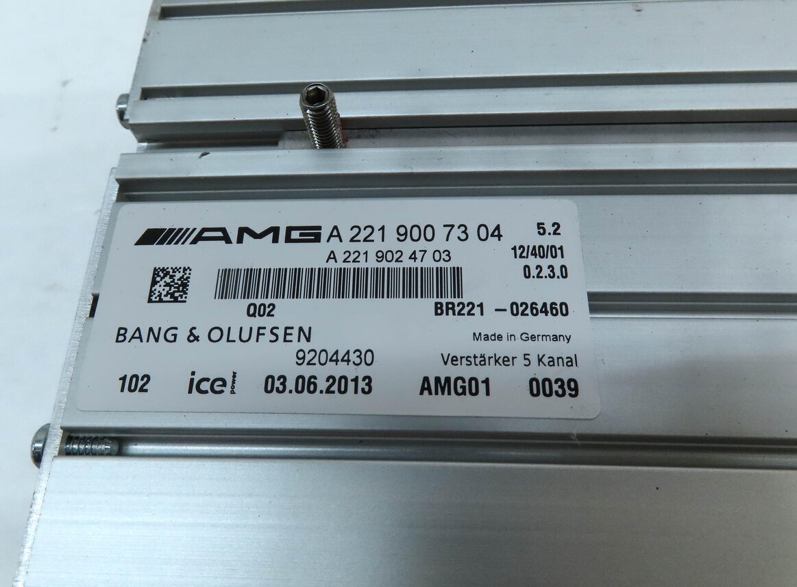 Thumbnail 5: 14-19 E GL ML SL CLS SLS (W212 W166 X166 W218) BANG & OLUFSEN AMG ICE AMPLIFIER