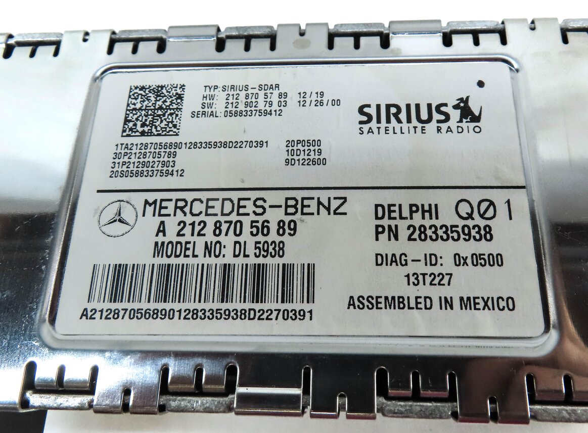 Thumbnail 4: 13-16 MERCEDES C117 C218 R172 W212 W463 X166 X204 SIRIUS SATELLITE RADIO MODULE
