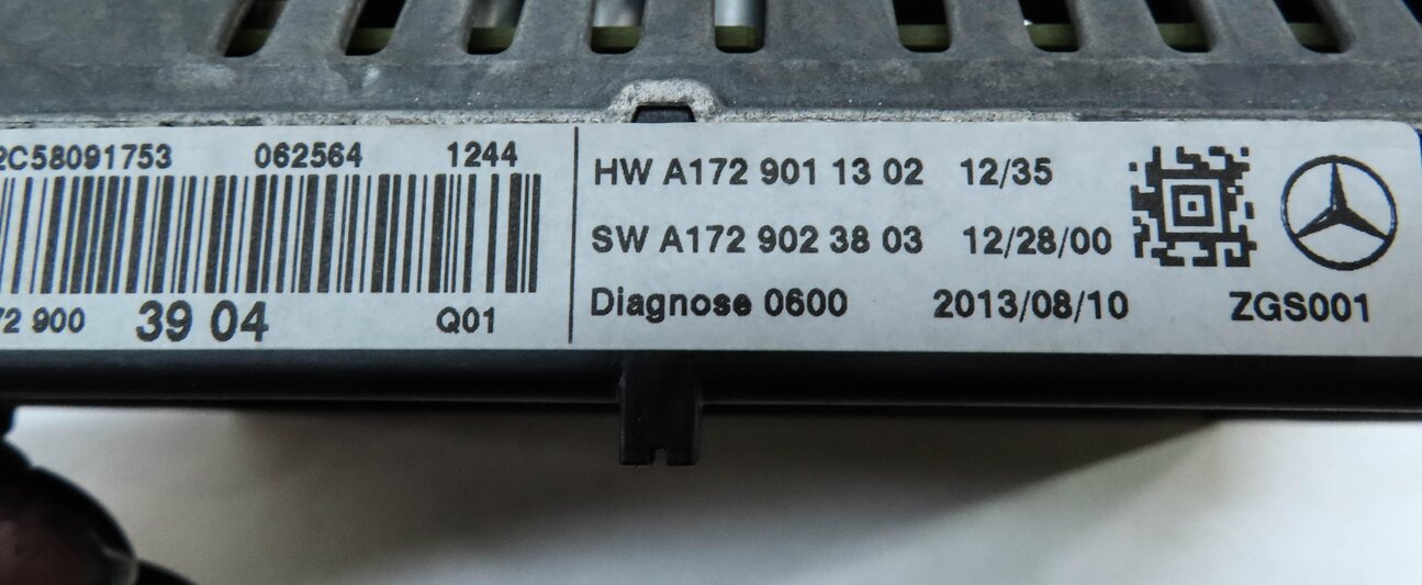 Thumbnail 7: 12-16 MERCEDES C GL ML SLK (W204 W166 W172 X166) GPS NAVIGATION DISPLAY SCREEN