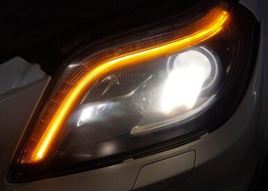 Thumbnail 2: 13-15 MERCEDES GL X166 FRONT LEFT DRIVER XENON NIGHT VISION HEADLIGHT LIGHT LAMP