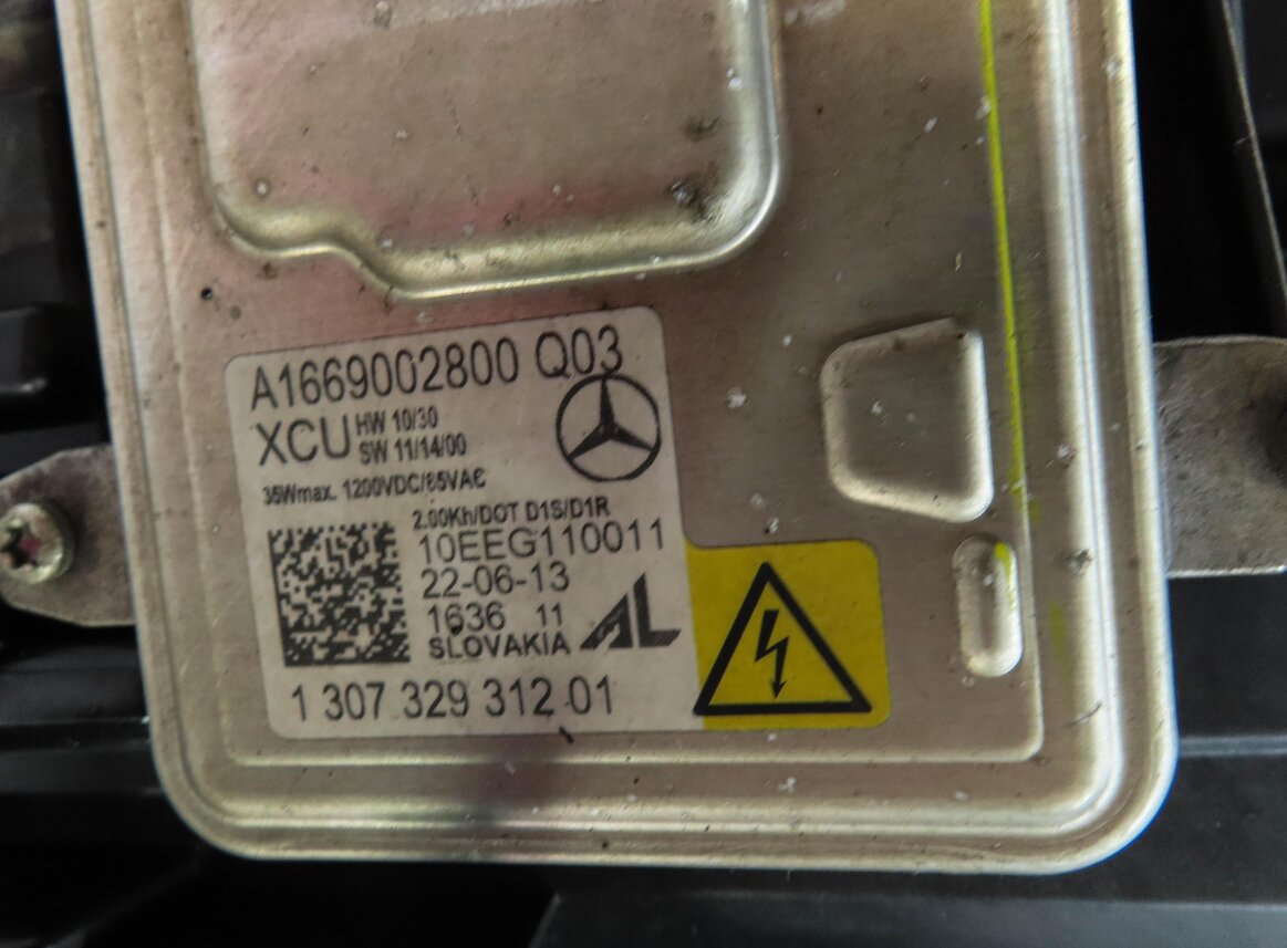 Thumbnail 6: 13-15 MERCEDES GL X166 FRONT LEFT DRIVER XENON NIGHT VISION HEADLIGHT LIGHT LAMP