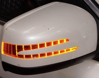 Thumbnail 2: 13-16 MERCEDES GL-CLASS (X166) RIGHT HEATED AUTODIM CAMERA DOOR MIRROR (WHITE)