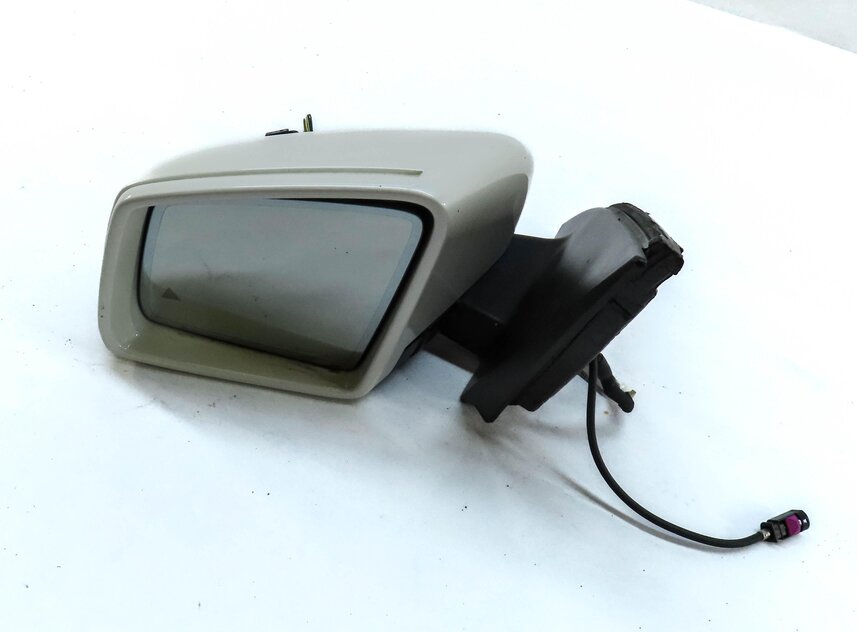 13-16 MERCEDES GL-CLASS (X166) LEFT HEATED AUTODIM CAMERA DOOR MIRROR (WHITE)