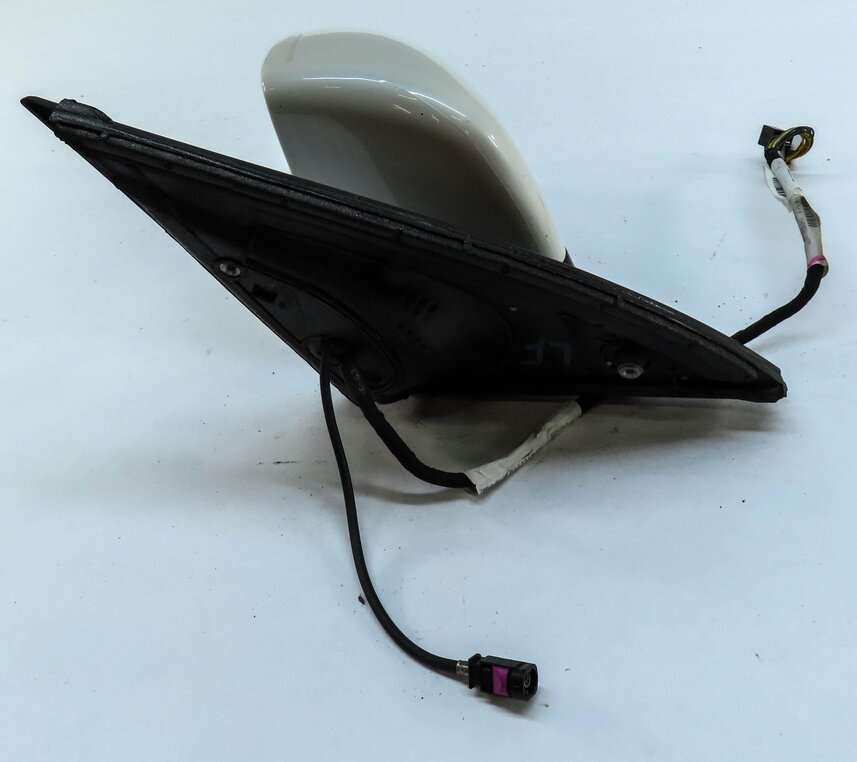 Thumbnail 8: 13-16 MERCEDES GL-CLASS (X166) LEFT HEATED AUTODIM CAMERA DOOR MIRROR (WHITE)