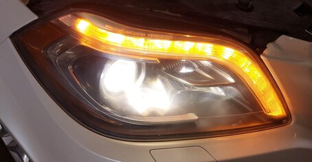 Thumbnail 2: 13-15 GL X166 FRONT RIGHT PASSENGER XENON NIGHT VISION HEADLIGHT HEAD LIGHT LAMP