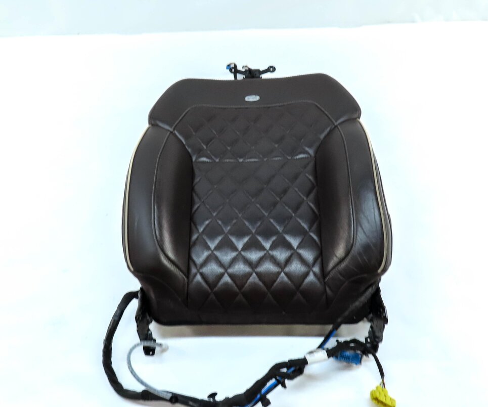 Thumbnail 4: 14 GL550 X166 FRONT LEFT UPPER HEATED VENTED MASSAGE SEAT CUSHION DESIGNO BROWN