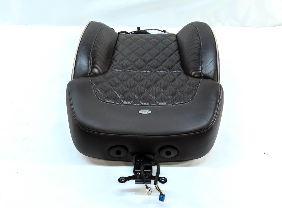 Thumbnail 6: 14 GL550 X166 FRONT LEFT UPPER HEATED VENTED MASSAGE SEAT CUSHION DESIGNO BROWN